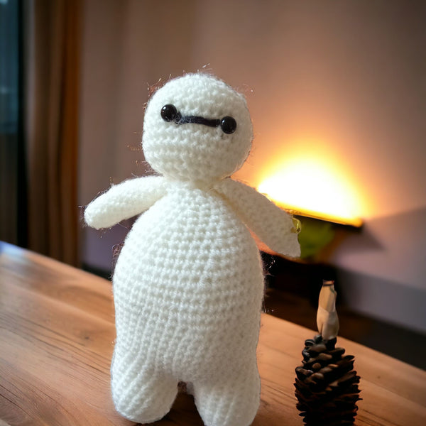 Peluche Amigurumi au Crochet Baymax - Modèle Unique - Fait Main