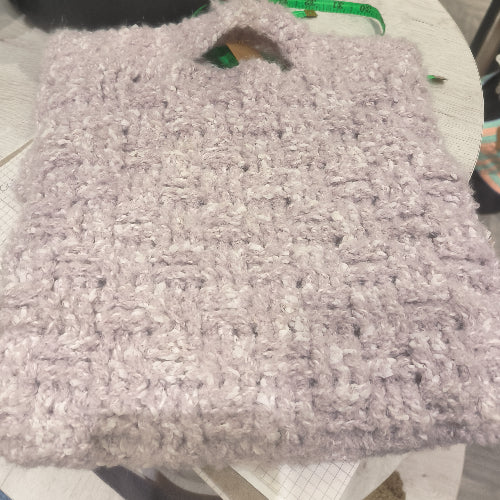 Sac à Main Doux en Crochet Violet Pastel